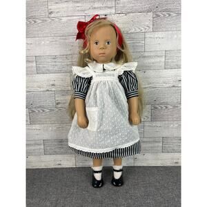 GOTZ AURELIE DOLL Sylvia Natterer Artist Girl 15in White Dress Vintage